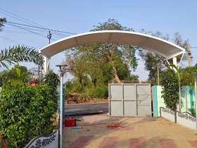 White Curved Archway Tensile Structure Manufacturers in Udaipur