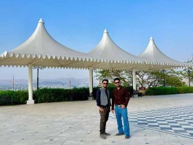 Triple Conical Tensile Fabric Structure Manufacturers in Udaipur