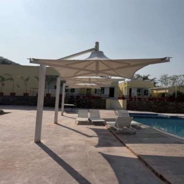 Column Mounted Tensile Umbrella Structure For Outdoor Lounging Area Manufacturers, Suppliers in Udaipur