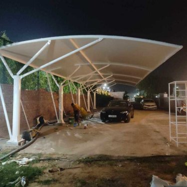 Outdoor Tensile Car Parking Structure For Residential And Commercial Space Manufacturers, Suppliers in Udaipur