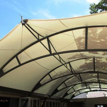 Curved Modular Tensile Roof Structure For Skylight And Outdoor Covered Areas Manufacturers, Suppliers in Udaipur