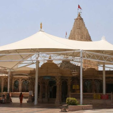 Temple Entrance Tensile Canopy Structure With Weather Protection Manufacturers, Suppliers in Udaipur
